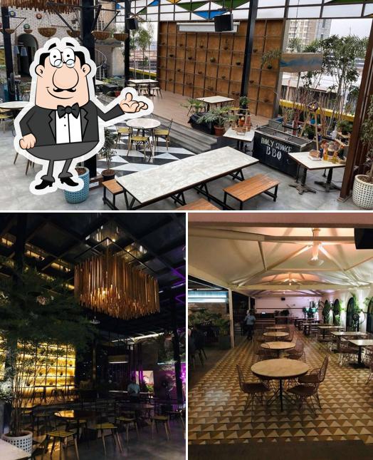 Take a seat at one of the tables at What the Ale?!