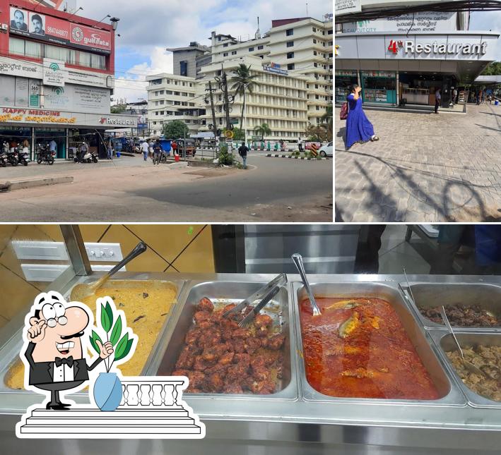 The picture of 4th Restaurant’s exterior and dessert