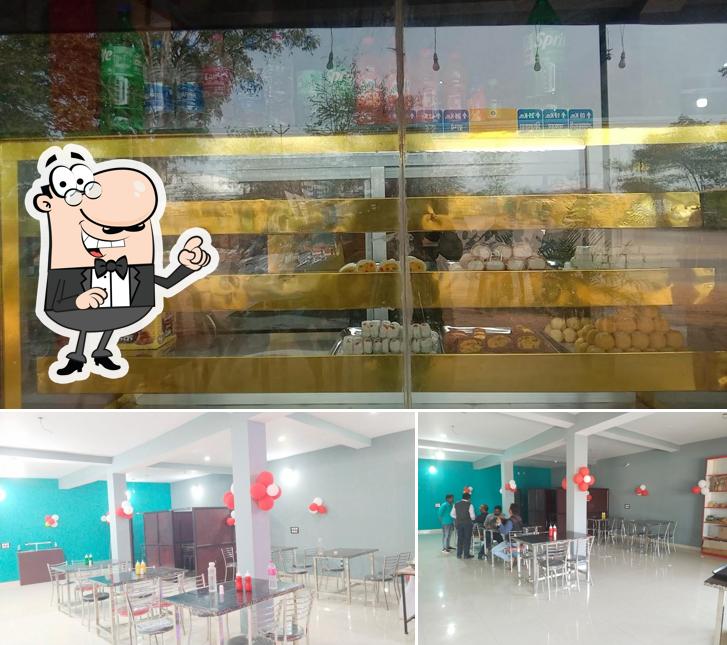 The interior of Asha Restaurant