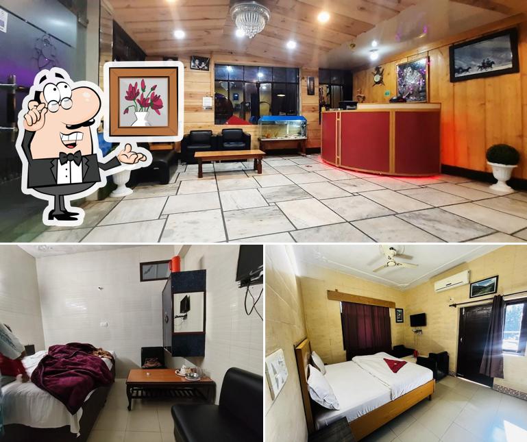 The interior of Hotel Raj Golden & Restaurant Palampur