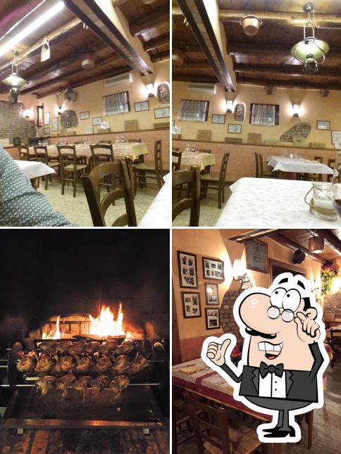 Gli interni di Antica Osteria Boscalto