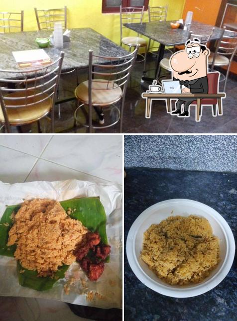 The interior of Manna Biriyani