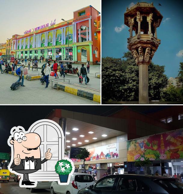 The exterior of New Delhi Railway Station Paharganj Side