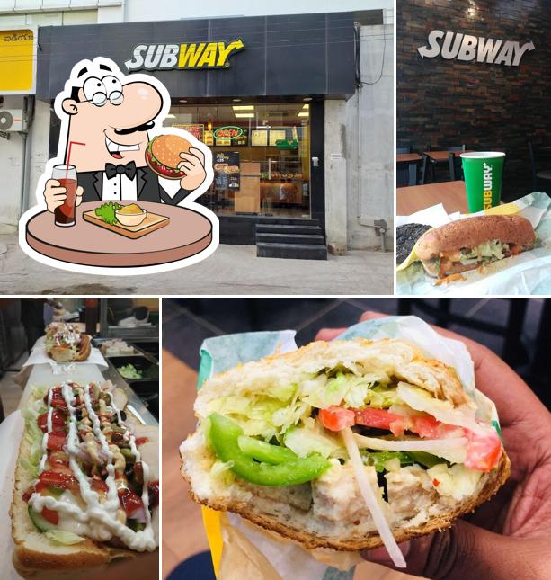 Get a burger at Subway