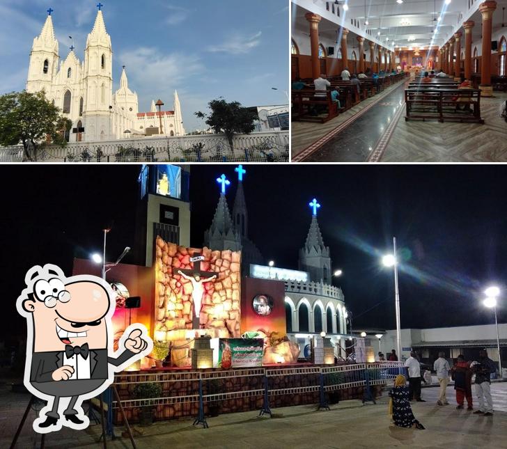 Among various things one can find exterior and interior at Vailankanni Church Canteen