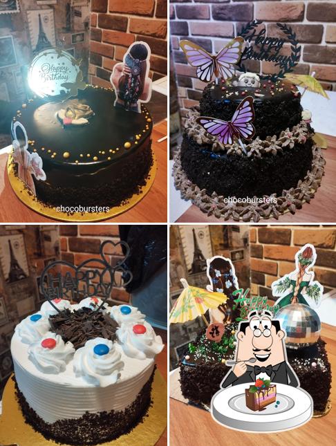 Chocolate cake at Cafe Choco Burster