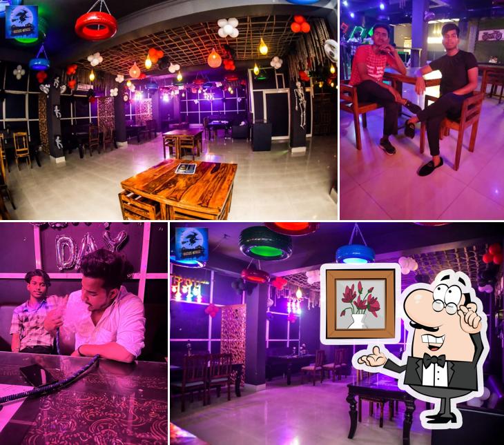 Take a seat at one of the tables at Beetle house