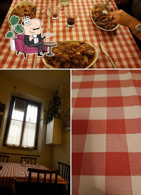 Tra le varie cose da Pizzeria La Tavernetta si possono trovare la interni e cibo