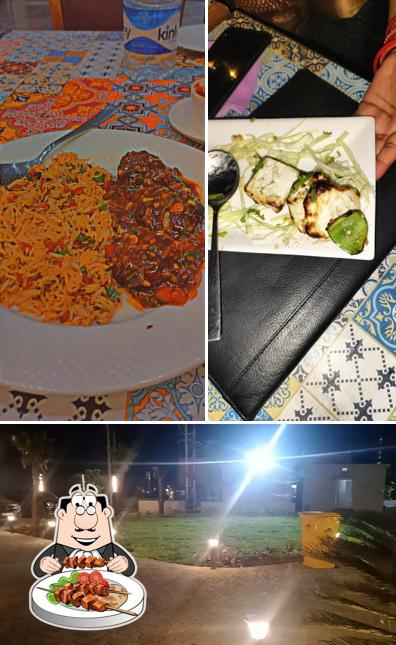 The image of food and exterior at Detour to Delight