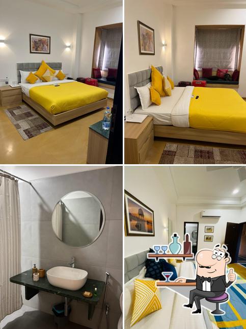 The interior of Hotel Aradhya Jaisalmer