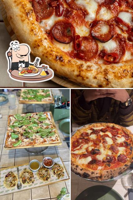 Try out various types of pizza Try out various types of pizza
