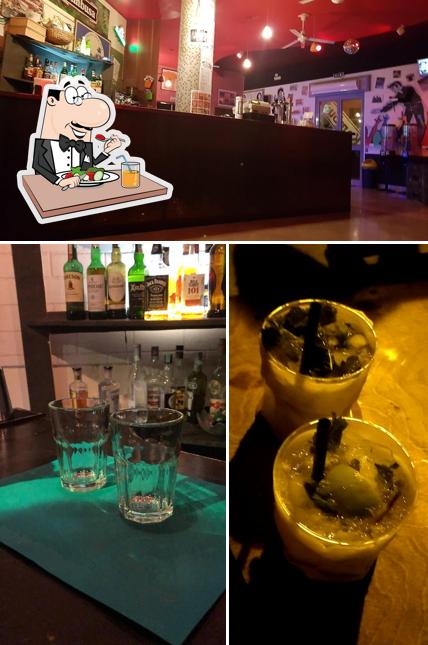 Kambusa Rock Bar si caratterizza per la cibo e interni