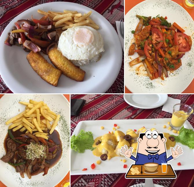 Platos en El Point Peruano