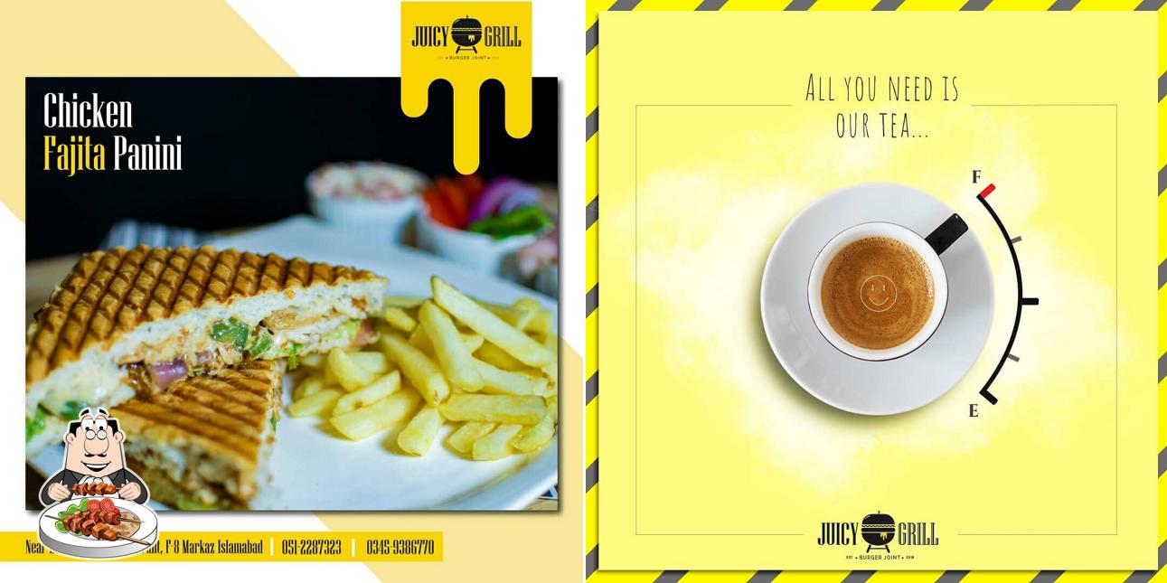 Food at The Juicy Grill
