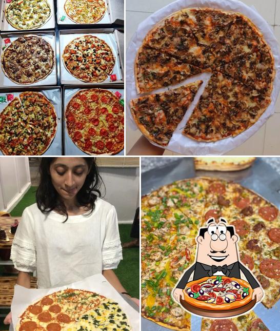 Try out pizza at Mighty Crust Pizzeria