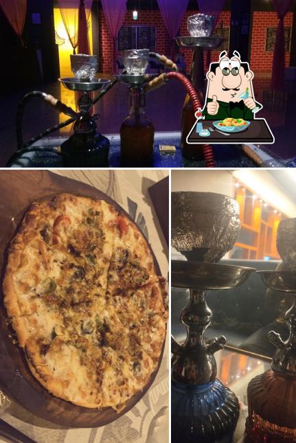 Among different things one can find food and bar counter at Million Dollar Cafe