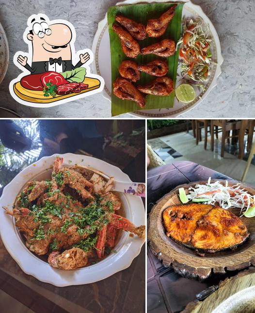 Pick meat dishes at Rama's home cooked fish rice