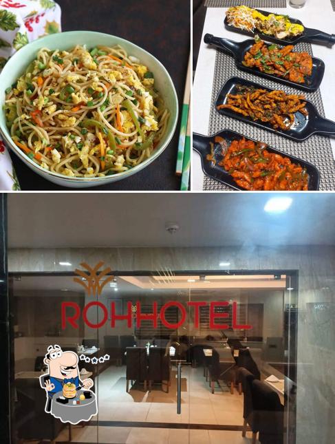 Among different things one can find food and interior at ROHHOTEL