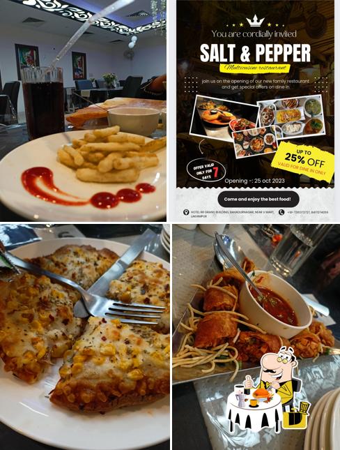 Food at Salt and Pepper Restaurant