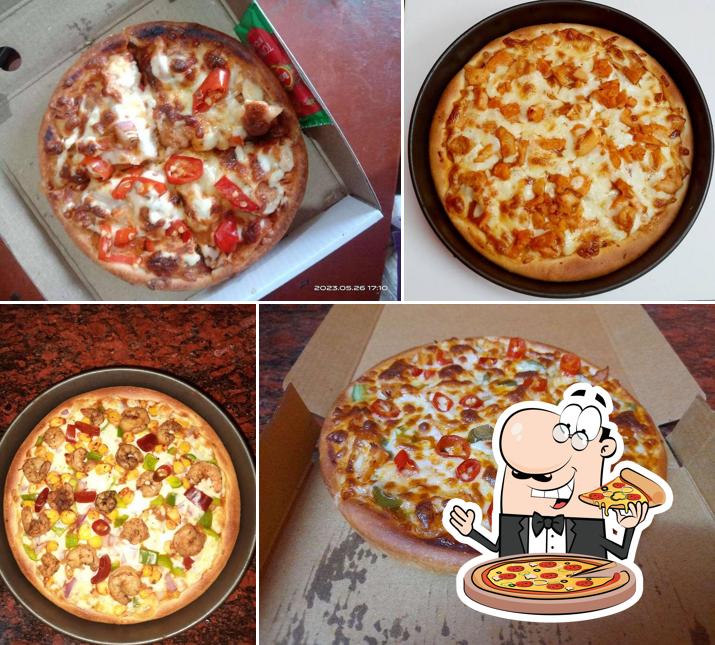 Pick pizza at Star Pizza