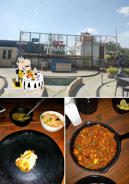 Check out the picture showing food and interior at UP n Above