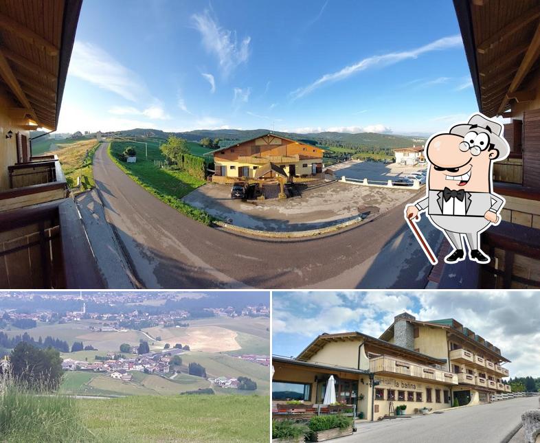 Goditi la vista dagli esterni di La Baitina