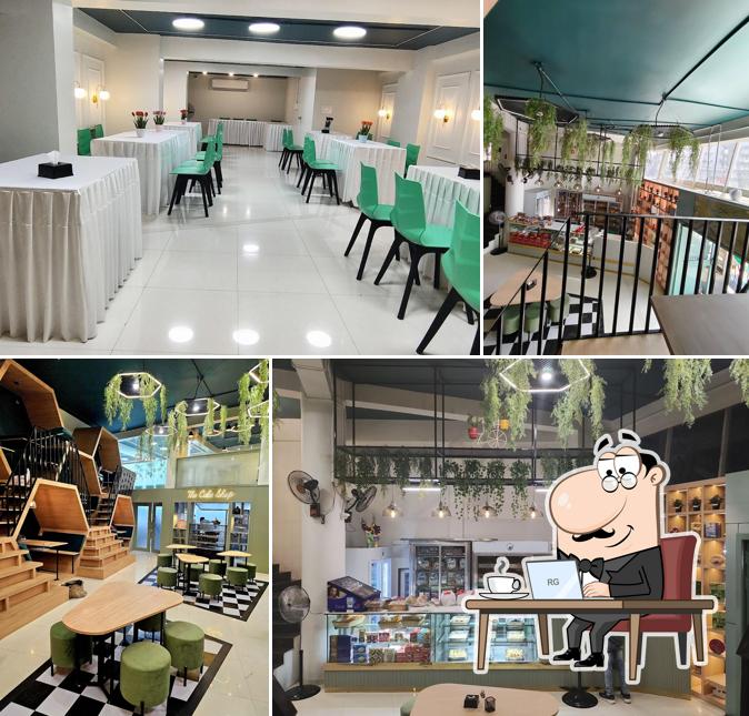 The interior of Green Bakes & Restaurant
