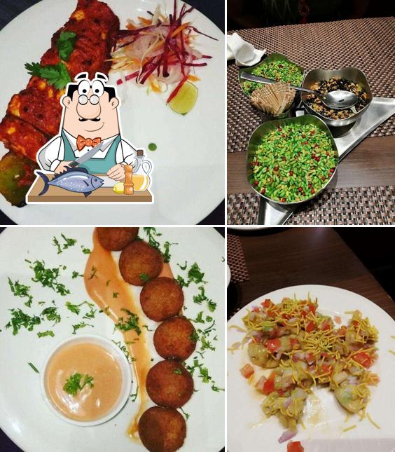 Grilled salmon at Mahek Restaurant