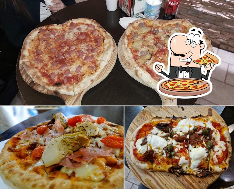 A Pizzeria La Conchiglia, puoi ordinare una bella pizza