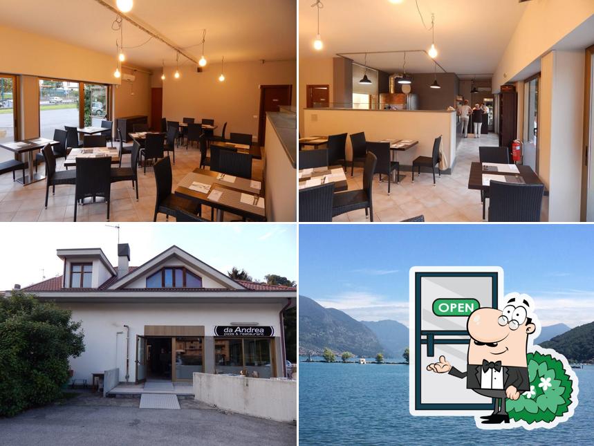 Tra le varie cose da Pizzeria Da Andrea si possono trovare la esterno e interni