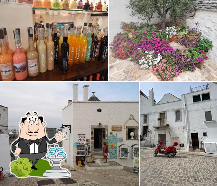 Questa è la foto che presenta la esterno e cibo di Enoteca AMATULLI CATERINA Terrazza Panoramica