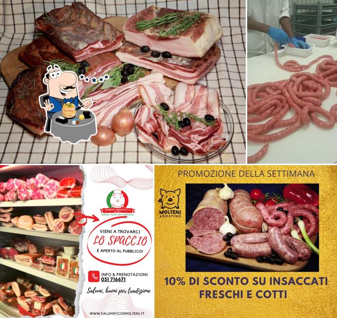 Cibo al SALUMIFICIO MOLTENI AGOSTINO Laboratorio artigianale salumi con rivendita Produzione propria