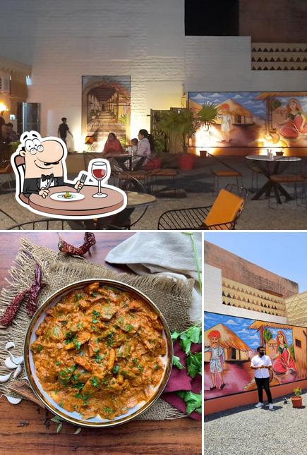 Take a look at the image depicting food and interior at jhopadi.com jodhpur
