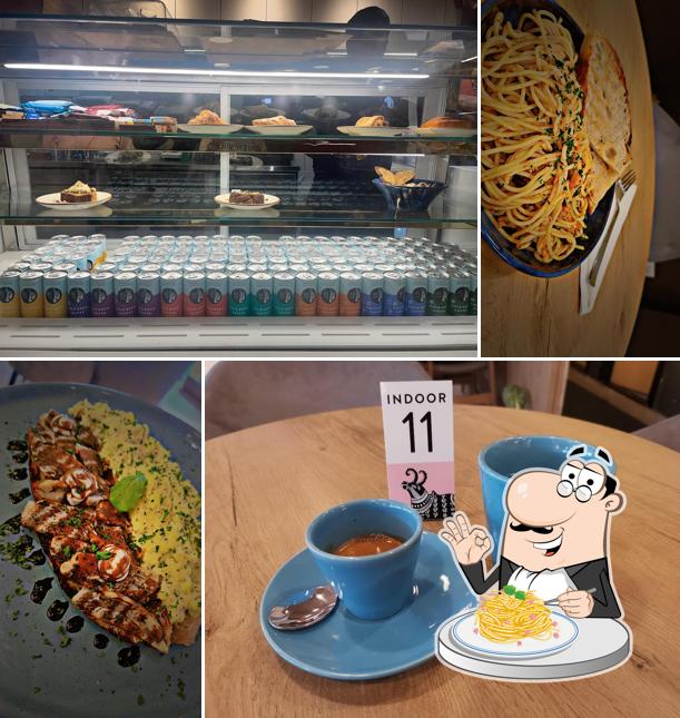 Spaghetti carbonara at Blue Tokai Coffee Roasters Sadashiva Nagar