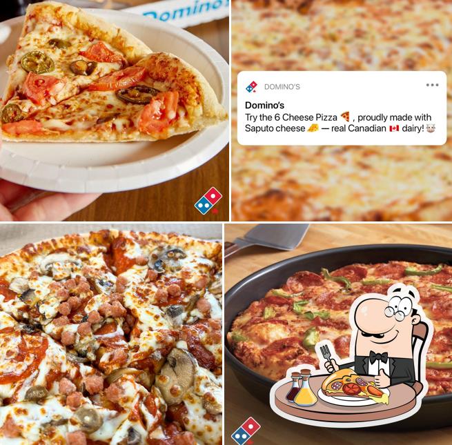 A Domino's Pizza, vous pouvez essayer des pizzas