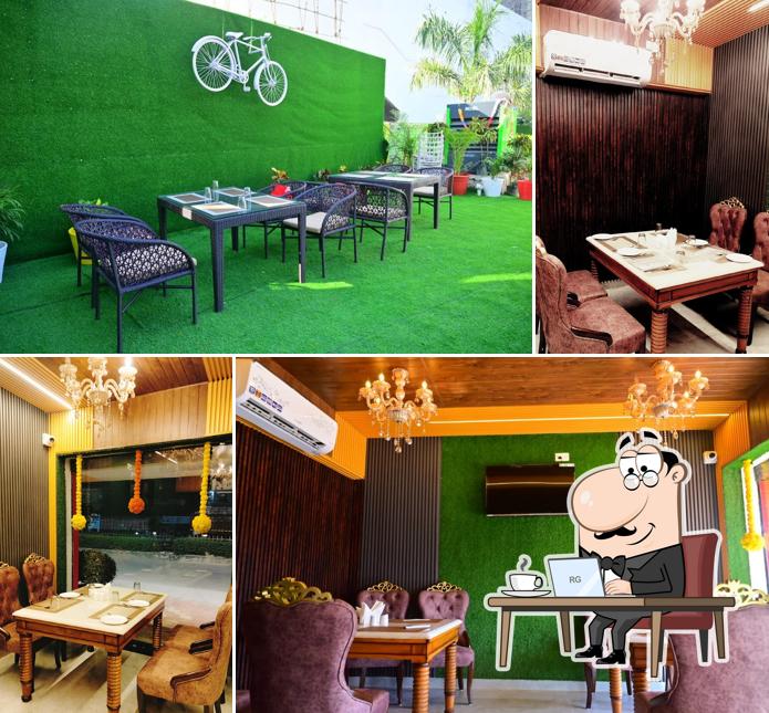 The interior of Indian Garden Restaurant