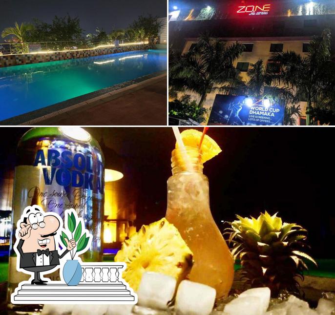 This is the picture displaying exterior and food at Z BAR ZONE BY THE PARK