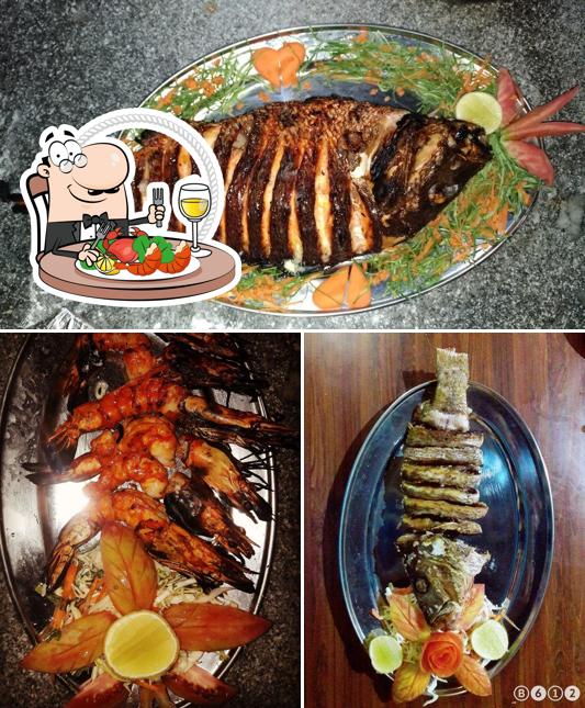 Order seafood at A3 Bros Restaurant and Bar