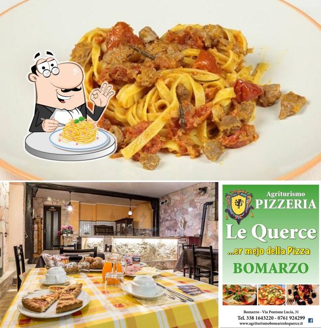Spaghetti alla carbonara al Agriturismo Le Querce
