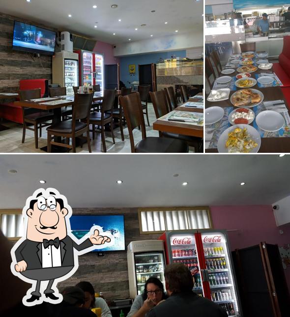 Gli interni di Aspendos pizzeria kebab