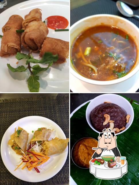 Hot and sour soup at MOGHULS PARADIEZ RESTAURANT & BANQUET HALLS