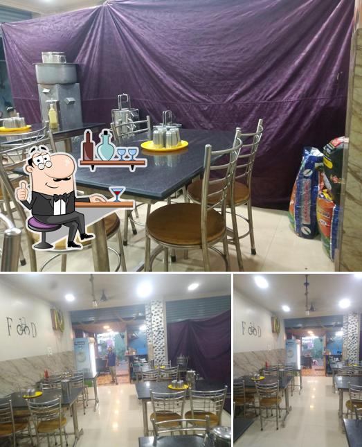The interior of Sri Ganga Veg and Non Veg