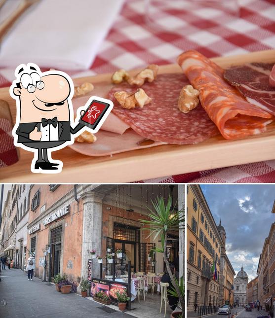La immagine di esterno e cibo da Antica trattoria Agonale