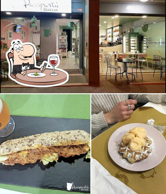 Tra le diverse cose da Passpartù Bistrot si possono trovare la cibo e interni