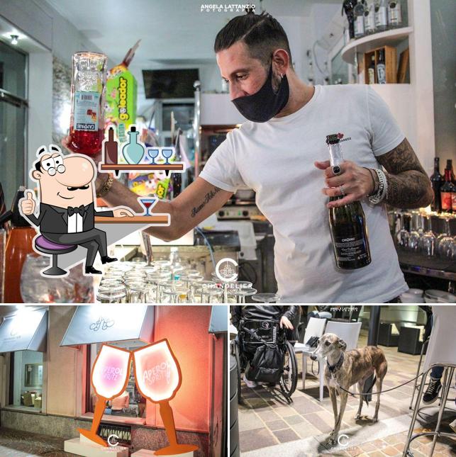 Gli interni di Chandelier Coffee Food & Drink