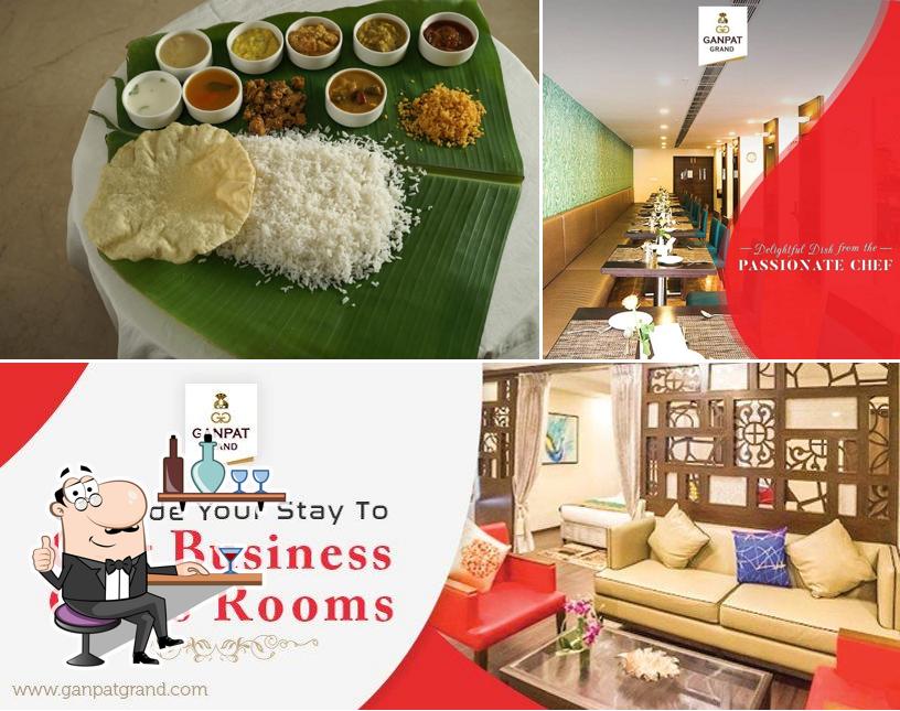The interior of Hotel Ganpat Grand, Palani