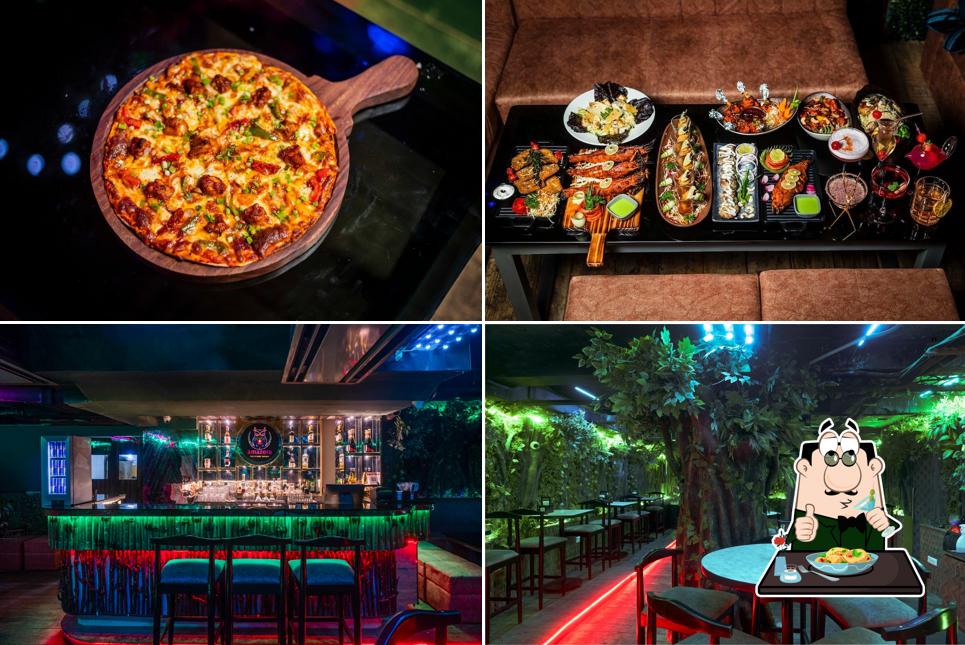 Among different things one can find food and interior at Amazora the trippy jungle