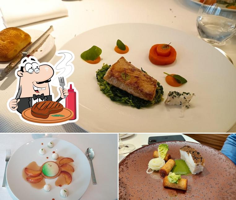 Prova i piatti di carne a Berceau des Sens