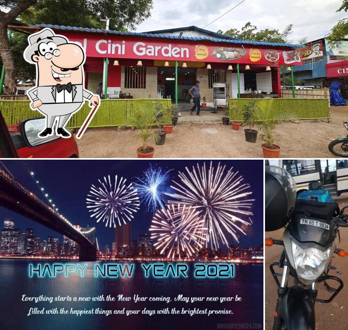 The exterior of Cine Garden Cafe