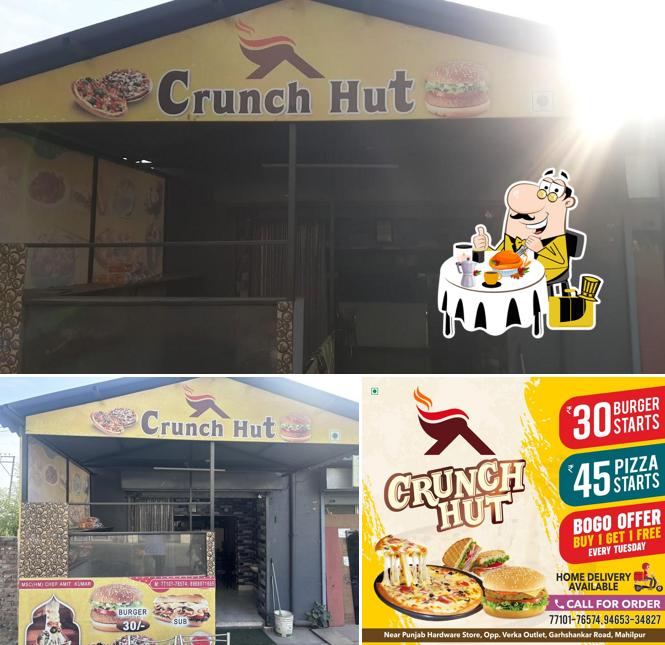 The picture of Crunch Hut Mahilpur’s food and interior